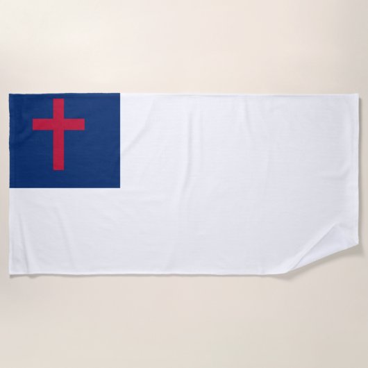 Christelijke  vlag Beach Towel Strandlaken (Voorkant)
