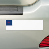 Christelijke vlag bumpersticker (Op auto)