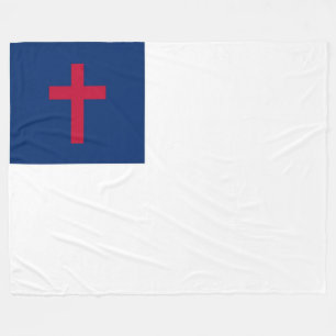 CHRISTELIJKE VLAG FLEECE DEKEN