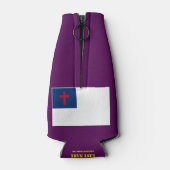 CHRISTELIJKE VLAG FLESJESKOELER (Achterkant)