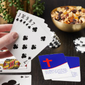 Christelijke vlag geïnspireerd speelkaarten (Insitu)