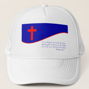 Christelijke Vlag Geïnspireerd Trucker Pet