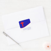 Christelijke vlag geïnspireerd vierkante sticker (Envelop)
