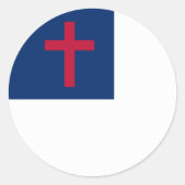 Christelijke vlag Sticker (Voorkant)