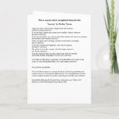 Christelijke volgorde van service begrafenisfoto g programma (Achterkant)