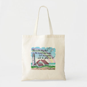 Christelijke Vrolijk Vuurtoren Boodschappentas Tote Bag