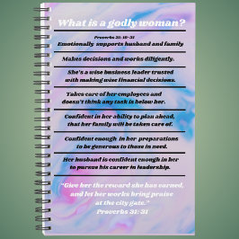 Christelijke vrouw Ideaal Infographic Spreuken 31 Planner