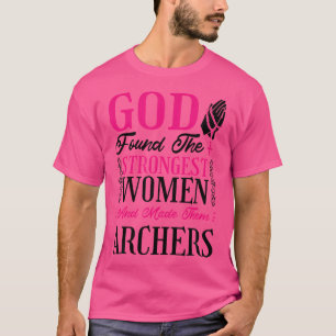 Christelijke vrouwen boogschutter en boogschutter t-shirt