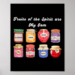 Christelijke vrucht van de Geest is mijn Jam Bible Poster