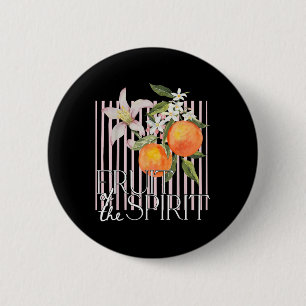 Christelijke vrucht van de Geest vrucht Sinaasapp Ronde Button 5,7 Cm