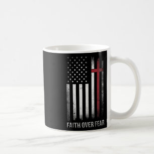 Christelijke VS Vlag Amerikaanse Christus geloof b Koffiemok
