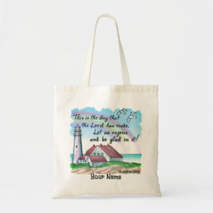 Christelijke vuurtoren Canvas tas