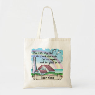 Christelijke vuurtoren van Rejoice Canvas tas