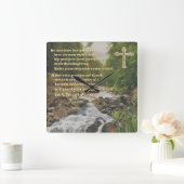 Christelijke wandklokken vierkante klok (Huis)