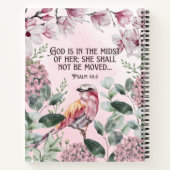 Christelijke Waterverf van scripts Naam Vogelbloem Notitieboek (Achterkant)