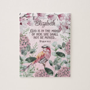 Christelijke Waterverf van scripts Vogelbloemen Na Legpuzzel