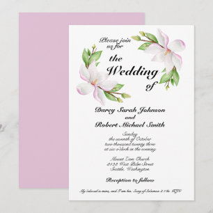 Christelijke Waterverf voor het uitnodigen van bru Kaart