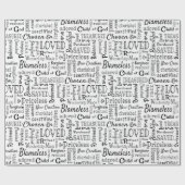 Christelijke woorden van bevestiging cadeaupapier (Vlak)