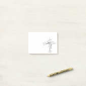 Christelijke woordkruising post-it® notes (Op bureau)