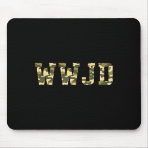 Christelijke Wwjd Camo Militaire Jacht Geloof Muismat