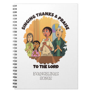 Christelijke ZANG BEDANKT EN LOF Kerkkoor Notitieboek