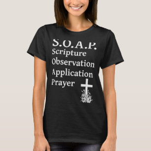 Christelijke zeep schriftuur observatie applicatie t-shirt