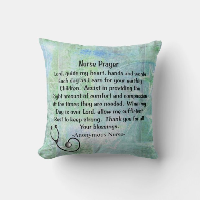 Christelijke zuster Prayer Pillow Kussen (Voorkant)