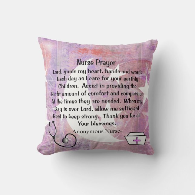 Christelijke zuster Prayer Pillow Kussen (Voorkant)