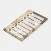 Christelijke zwarte vrouw gebedslijst post-it® notes (Schuin)