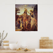 Christen Baptisme door Leonardo Da Vinci Poster (Keuken)