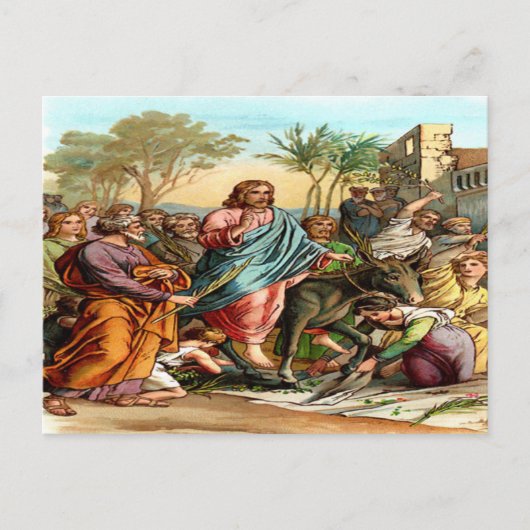 Christen binnengaan in briefkaart (Voorkant)