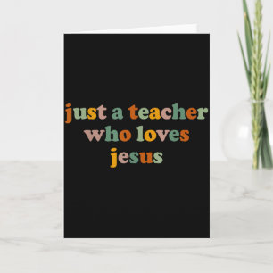 Christen gewoon een leraar die van Jezus houdt Gra Kaart