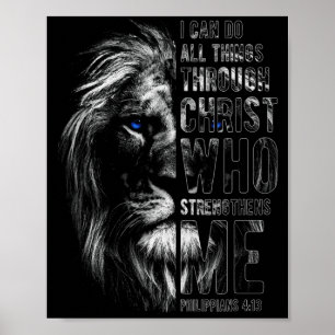 Christen ik kan alle dingen doen door Christus Lee Poster