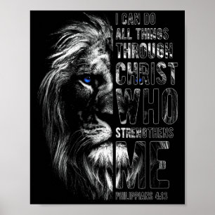Christen ik kan alle dingen doen door Christus Lee Poster