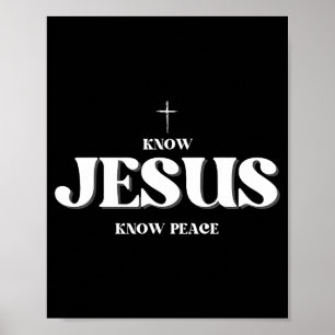 Christen Kennis Jezus Kennis Vrede Religie God Bij Poster