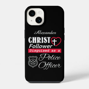 Christen volgeling vermomd als politieagent iPhone 14 hoesje