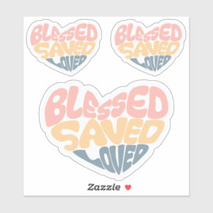 christendom gezegend gered geliefde sticker