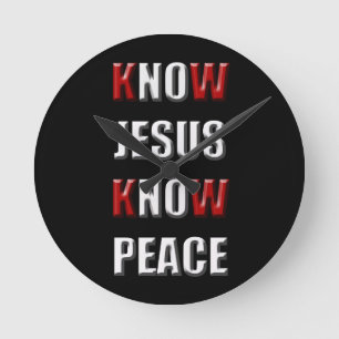 Christendom Know Jesus Know Peace Ronde Klok