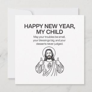 Christendom Nieuwjaar Jezus  Feestdagenkaart
