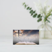 Christendom, religie, dominee visitekaartje (Staand voorkant)