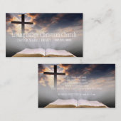 Christendom, religie, dominee visitekaartje (Voorkant / Achterkant)