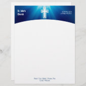 christendom | Religieus kruis Persoonlijk Briefhoofd (Voorkant / Achterkant)