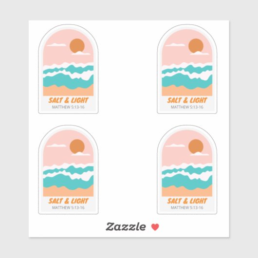 Christendom zout en licht sticker (Vel)