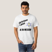 Christenen en Joden - Een in Messias T-shirt (Voorkant volledig)