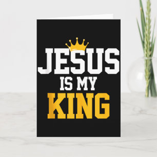 Christenen Jezus Is Mijn Koning Tee Religie Citate Kaart