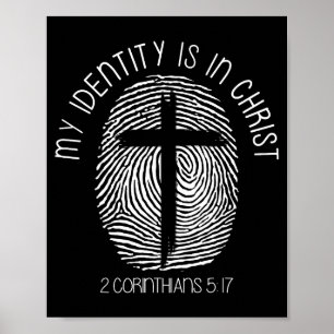 Christenen Mijn identiteit is in Jezus Christus Bi Poster