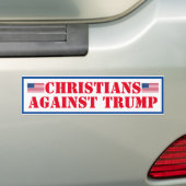 Christenen tegen Trump Bumpersticker (Op auto)