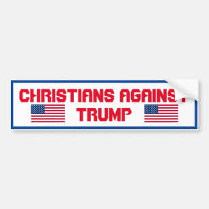 Christenen tegen Trump Bumpersticker
