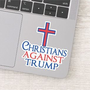 Christenen tegen Trump-laptop Sticker