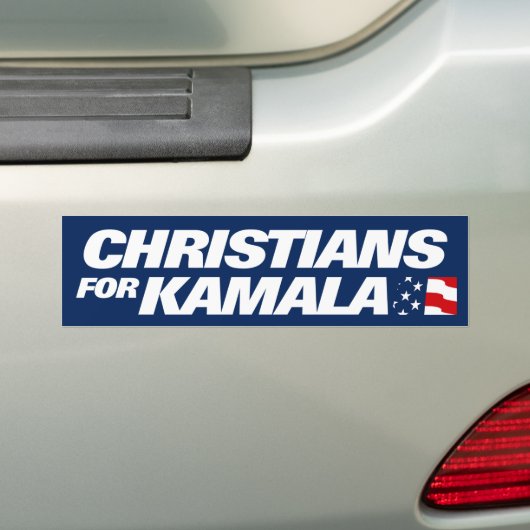 Christenen voor Kamala 2024 Bumpersticker (Op auto)